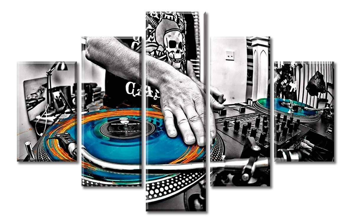 DJSYLIFE Music Wall Decor for Living Room Wall Art DJ Pictures